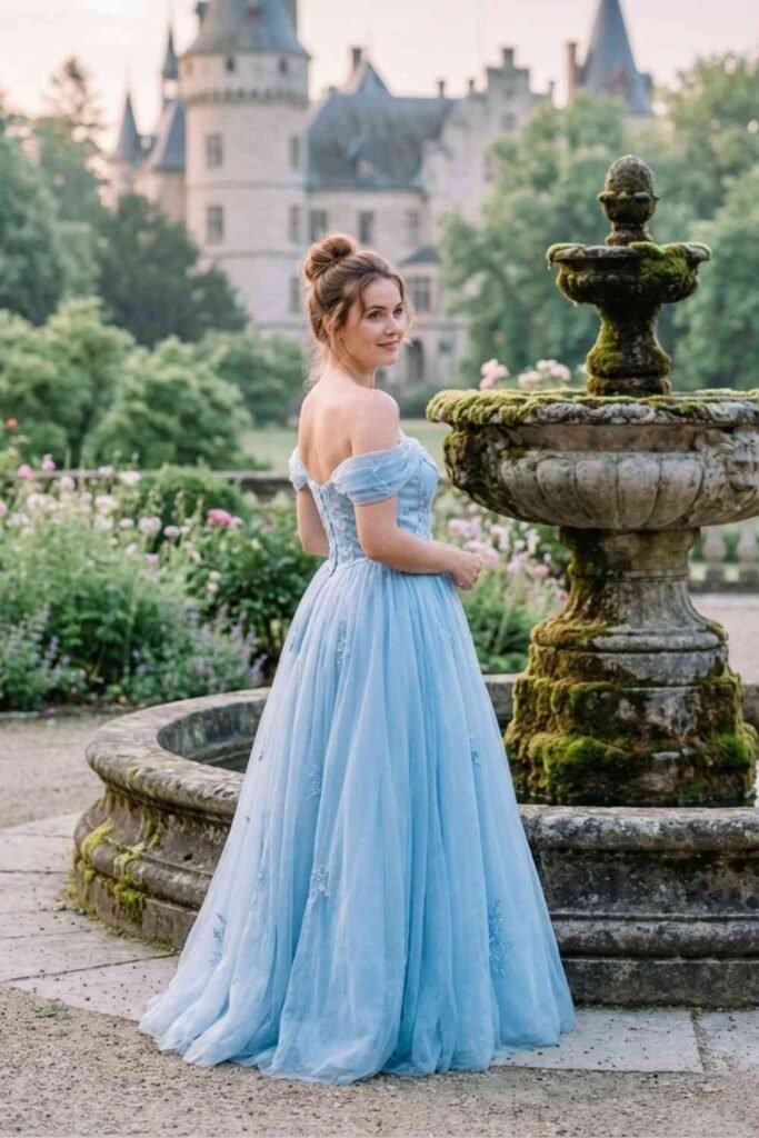 Cinderella-Inspired Blue Dress